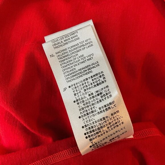 SN Super.Natural Base Layer Top Red Size S Long Sleeve Pullover Wool Blend - Picture 7 of 7